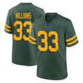 BIPIHUC GB.Packers #33 Evan Williams Player Green Alternate Home Game Stitched Jerseys