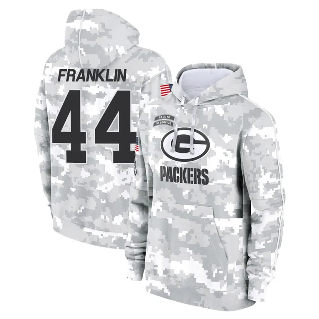 BIPIHUC GB.Packers #44 Zaire Franklin Player Arctic Camo Salute to Service Hoodies Limited Game Stitched Jerseys