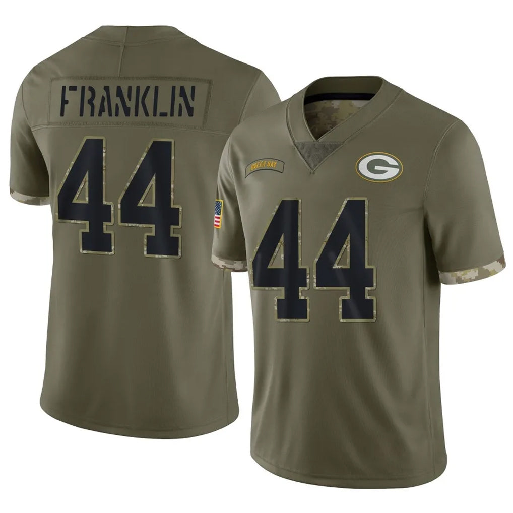 BIPIHUC GB.Packers #44 Zaire Franklin Player Olive Salute To Service Limited Stitched Jerseys
