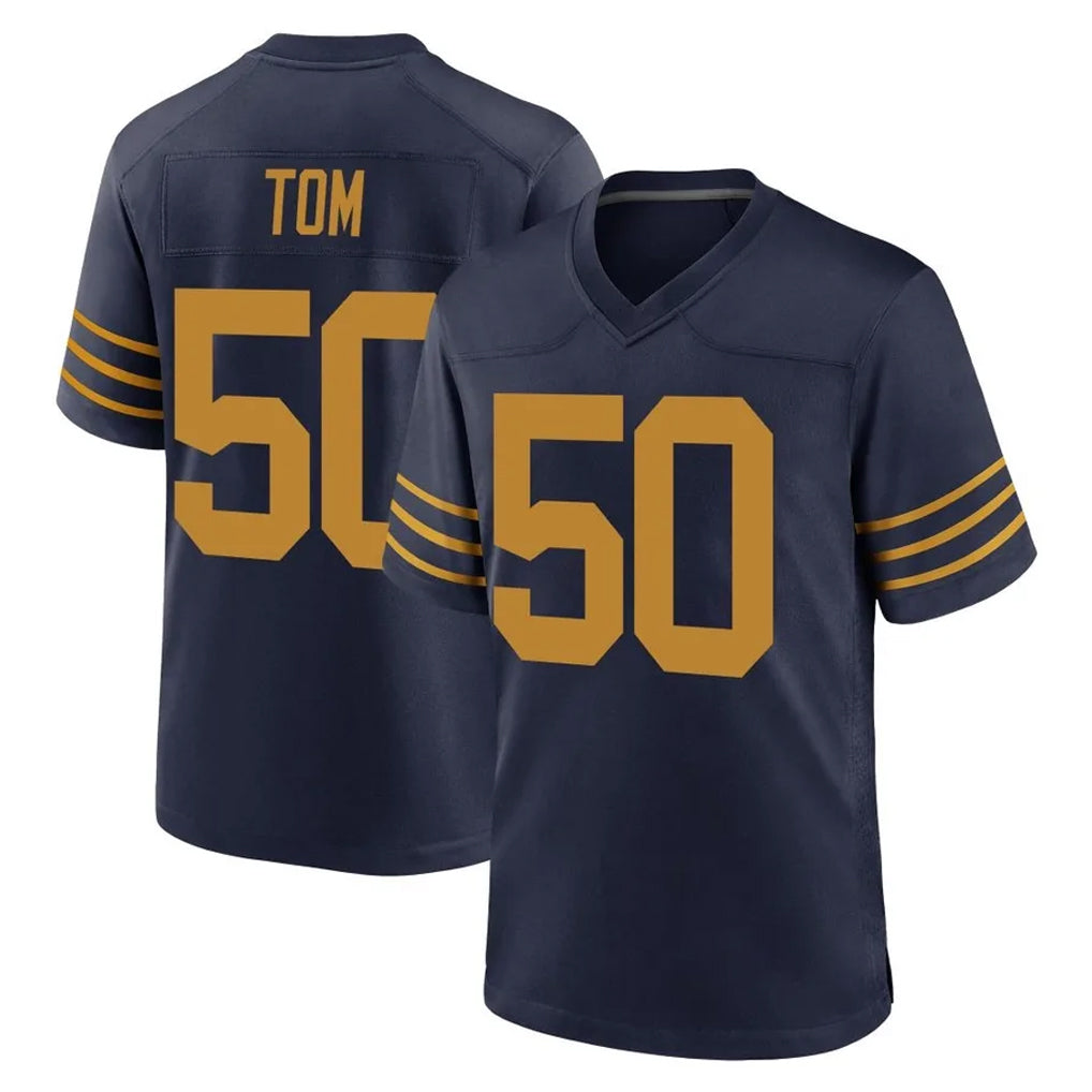BIPIHUC GB.Packers #50 Zach Tom Player Navy The 1923 Classic Home Game Stitched Jerseys