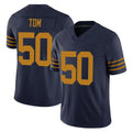 BIPIHUC GB.Packers #50 Zach Tom Player Navy The 1923 Classic Vapor F.U.S.E. Home Game Stitched Jerseys