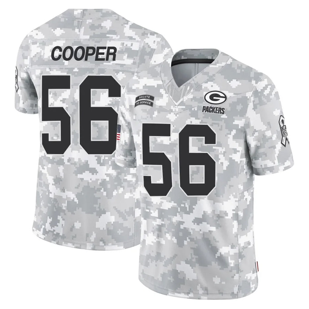 BIPIHUC GB.Packers #56 Edgerrin Cooper Player Arctic Camo Salute To Service Limited Stitched Jerseys