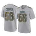BIPIHUC GB.Packers #56 Edgerrin Cooper Player Gray Atmosphere Fashion Home Game Stitched Jerseys