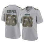 BIPIHUC GB.Packers #56 Edgerrin Cooper Player Gray Atmosphere Fashion Home Game Stitched Jerseys