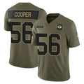 BIPIHUC GB.Packers #56 Edgerrin Cooper Player Olive 2025 Salute To Service Limited Home Game Stitched Jerseys