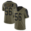 BIPIHUC GB.Packers #56 Edgerrin Cooper Player Olive Salute To Service Limited Game Stitched Jerseys