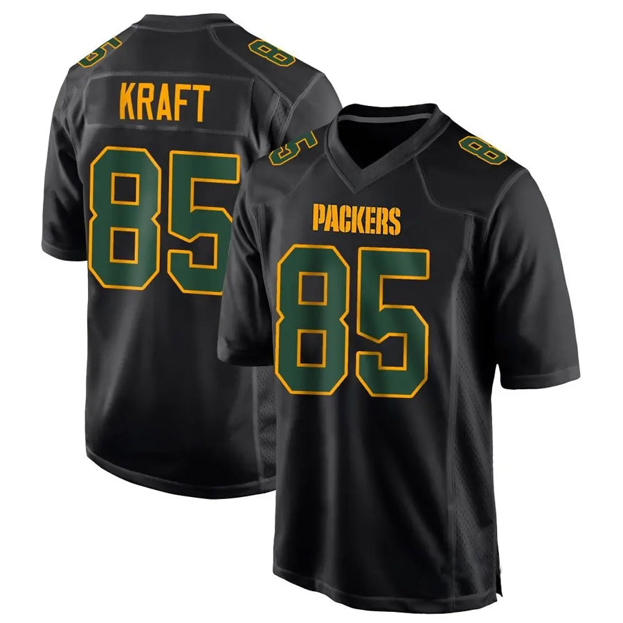BIPIHUC GB.Packers #85 Tucker Kraft Player Black Fashion Game Stitched Jerseys
