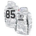 BIPIHUC GB.Packers #85 Tucker Kraft Player Camo Salute To Service Hoodies Game Stitched Jerseys