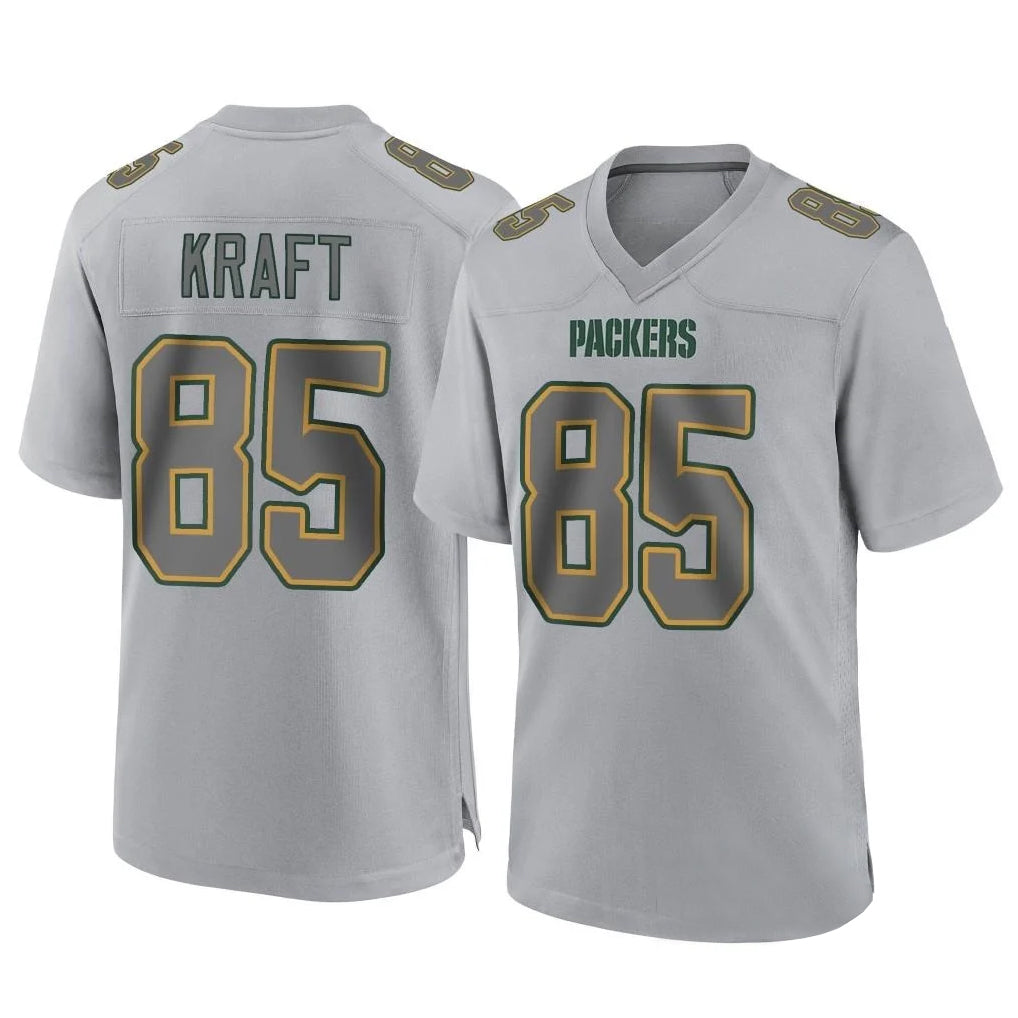 BIPIHUC GB.Packers #85 Tucker Kraft Player Gray Atmosphere Fashion Home Game Stitched Jerseys