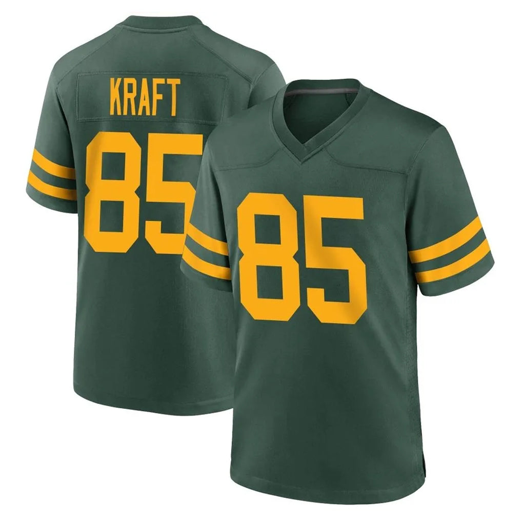 BIPIHUC GB.Packers #85 Tucker Kraft Player Green Alternate Home Game Stitched Jerseys