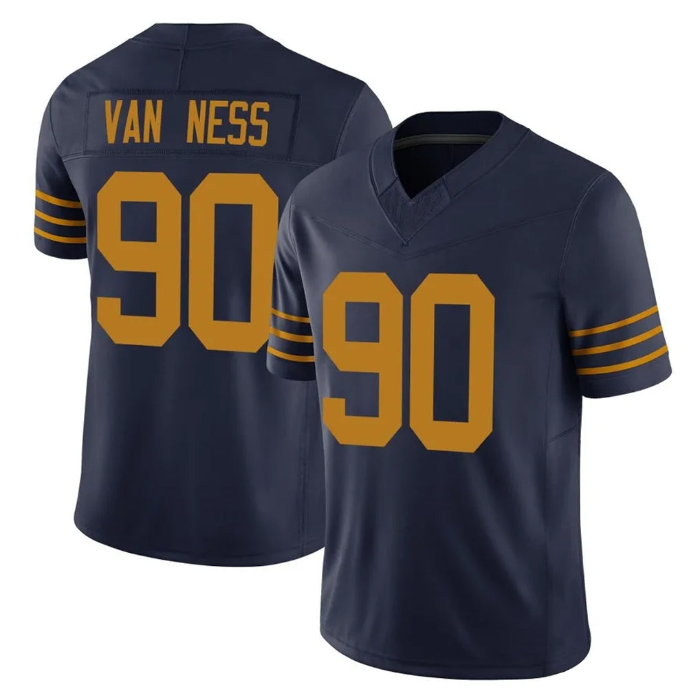 BIPIHUC GB.Packers #90 Lukas Van Ness Player Navy The 1923 Classic Vapor F.U.S.E. Home Game Stitched Jerseys