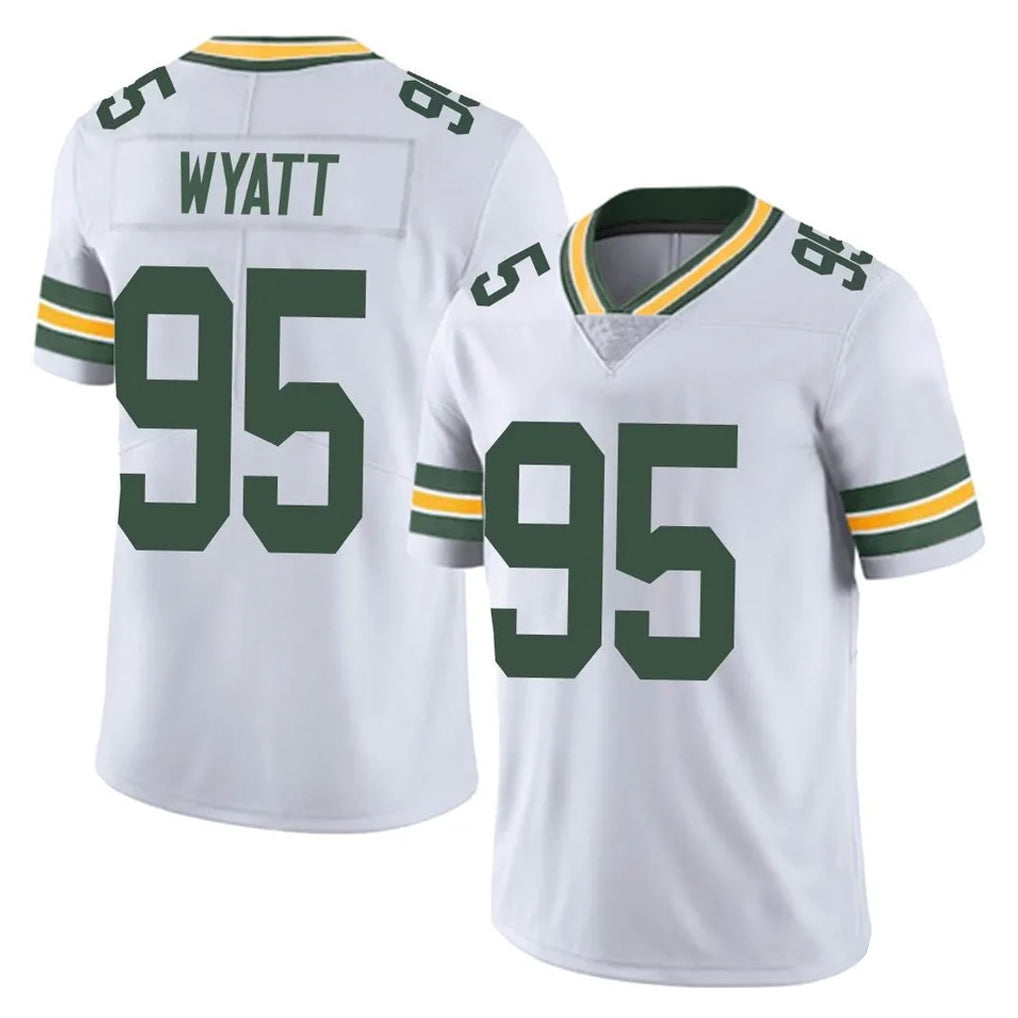 BIPIHUC GB.Packers #95 Devonte Wyatt Player White Vapor Untouchable Limited Home Game Stitched Jerseys