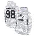 BIPIHUC GB.Packers #98 Javon Hargrave Player Arctic Camo Salute to Service Hoodies Limited Game Stitched Jerseys