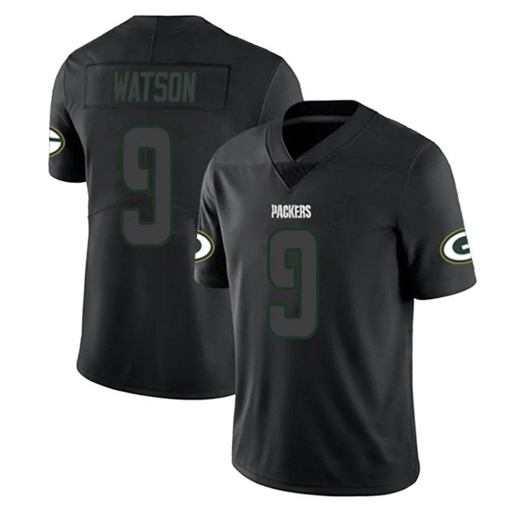 BIPIHUC GB.Packers #9 Christian Watson Player Black Impact Limited Home Game Stitched Jerseys