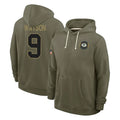 BIPIHUC GB.Packers #9 Christian Watson Player Olive Salute to Service Pullover Hoodies Limited Stitched Jerseys