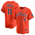 BIPIHUC H.Astros #11 Cam Smith Player Orange Home Limited Stitched Jerseys