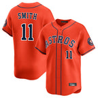 BIPIHUC H.Astros #11 Cam Smith Player Orange Home Limited Stitched Jerseys