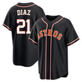 BIPIHUC H.Astros #21 Yainer Diaz Player Black Fashion Out Home Game Stitched Jerseys