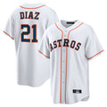 BIPIHUC H.Astros #21 Yainer Diaz Player White Home Game Stitched Jerseys