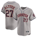 BIPIHUC H.Astros #27 Jose Altuve Player Gray Home Limited Stitched Jerseys