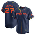 BIPIHUC H.Astros #27 Jose Altuve Player Navy City Connect Limited Home Stitched Jerseys