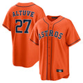BIPIHUC H.Astros #27 Jose Altuve Player Orange Home Game Stitched Jerseys