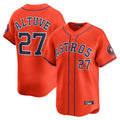 BIPIHUC H.Astros #27 Jose Altuve Player Orange Home Limited Stitched Jerseys