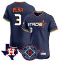 BIPIHUC H.Astros #3 Jeremy Pe?a Player Navy City Connect Texas Patch Vapor Premier Limited Elite Home Stitched Jerseys
