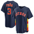 BIPIHUC H.Astros #3 Jeremy Pe?a Player Navy Home Game Stitched Jerseys