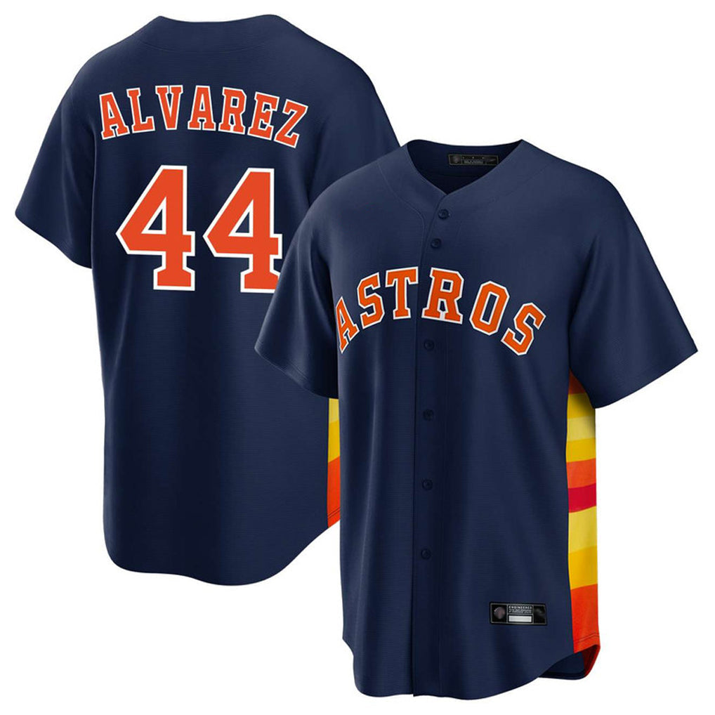 BIPIHUC H.Astros #44 Yordan Alvarez Player Navy Home Game Stitched Jerseys