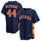 BIPIHUC H.Astros #44 Yordan Alvarez Player Navy Home Game Stitched Jerseys