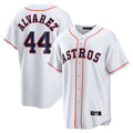 BIPIHUC H.Astros #44 Yordan Alvarez Player White Home Game Stitched Jerseys