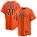 BIPIHUC H.Astros #71 Josh Hader Player Orange Home Game Stitched Jerseys