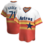 BIPIHUC H.Astros #71 Josh Hader Player Rainbow Cooperstown Collection T-shirt Stitched Jerseys