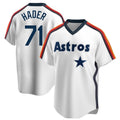 BIPIHUC H.Astros #71 Josh Hader Player White Cooperstown Collection T-shirt Stitched Jerseys