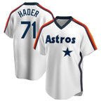 BIPIHUC H.Astros #71 Josh Hader Player White Cooperstown Collection T-shirt Stitched Jerseys