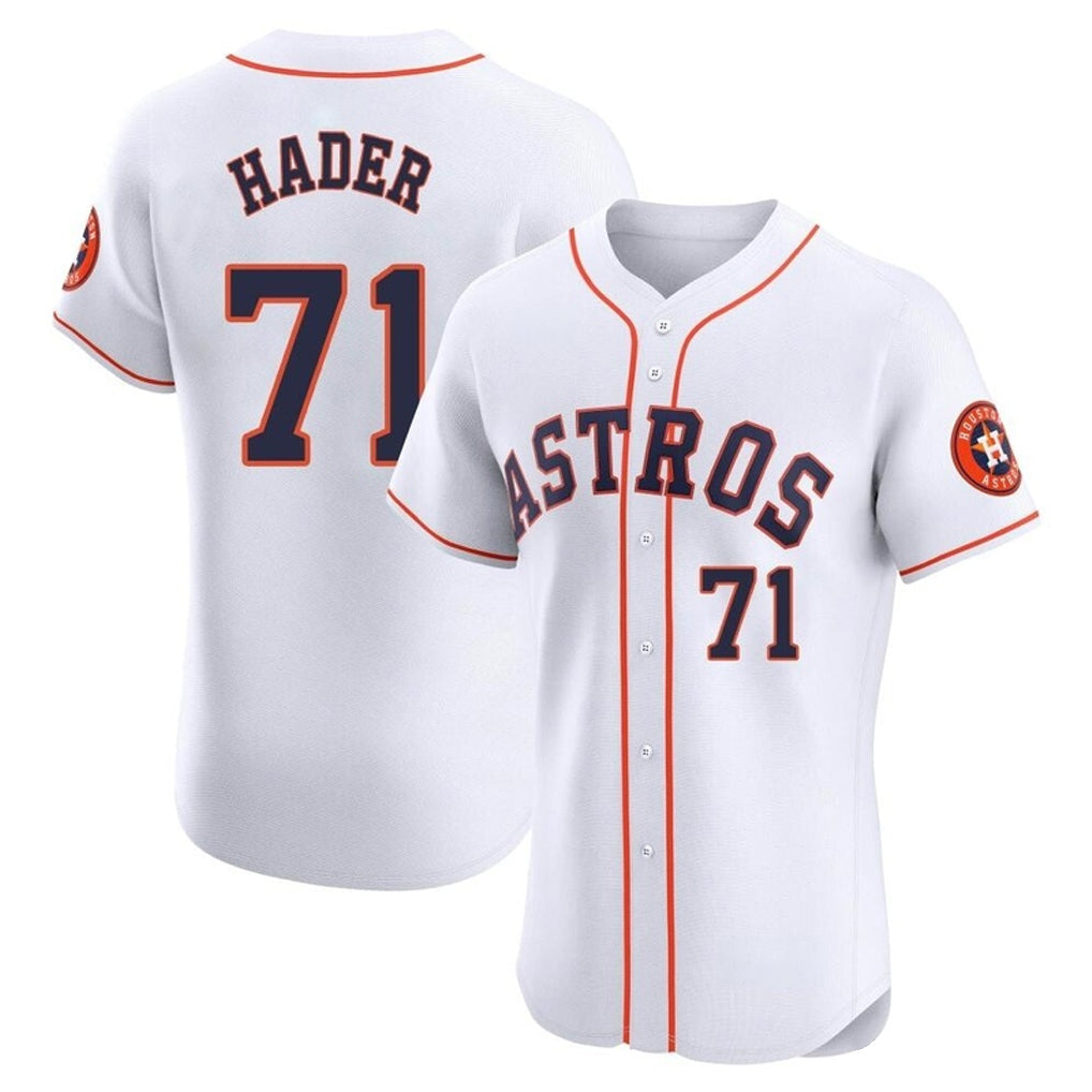 BIPIHUC H.Astros #71 Josh Hader Player White Limited Elite Home Stitched Jerseys