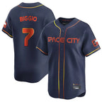 BIPIHUC H.Astros #7 Craig Biggio Player Navy City Connect Home Limited Stitched Jerseys