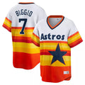 BIPIHUC H.Astros #7 Craig Biggio Player Rainbow Cooperstown Collection T-shirt Stitched Jerseys