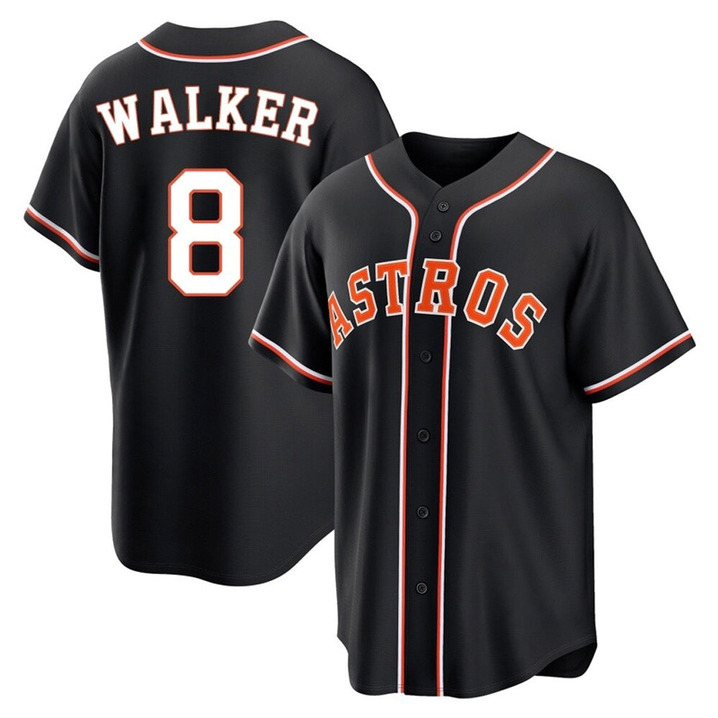 BIPIHUC H.Astros #8 Christian Walker Player Black Fashion Out Home Game Stitched Jerseys