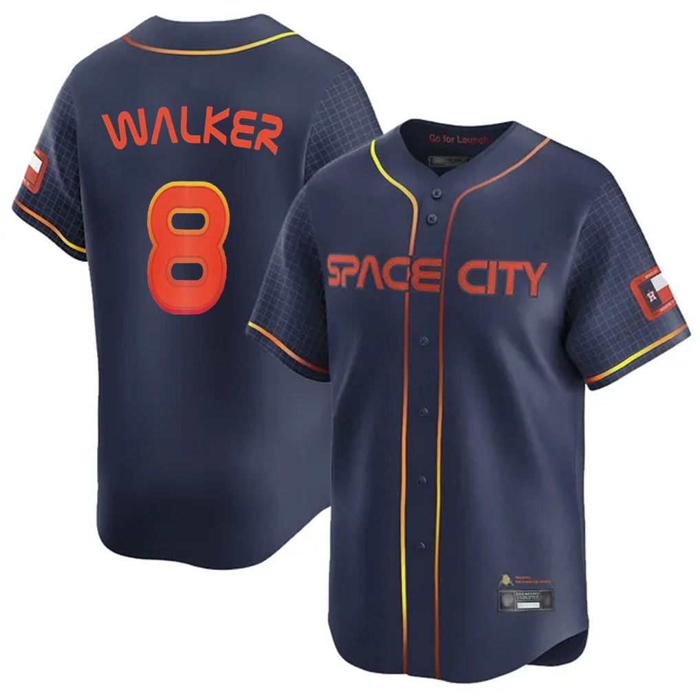 BIPIHUC H.Astros #8 Christian Walker Player Navy City Connect Home Limited Stitched Jerseys