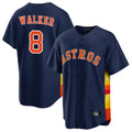 BIPIHUC H.Astros #8 Christian Walker Player Navy Home Game Stitched Jerseys