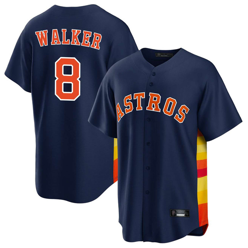 BIPIHUC H.Astros #8 Christian Walker Player Navy Home Game Stitched Jerseys