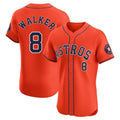 BIPIHUC H.Astros #8 Christian Walker Player Orange Home Limited Elite Stitched Jerseys