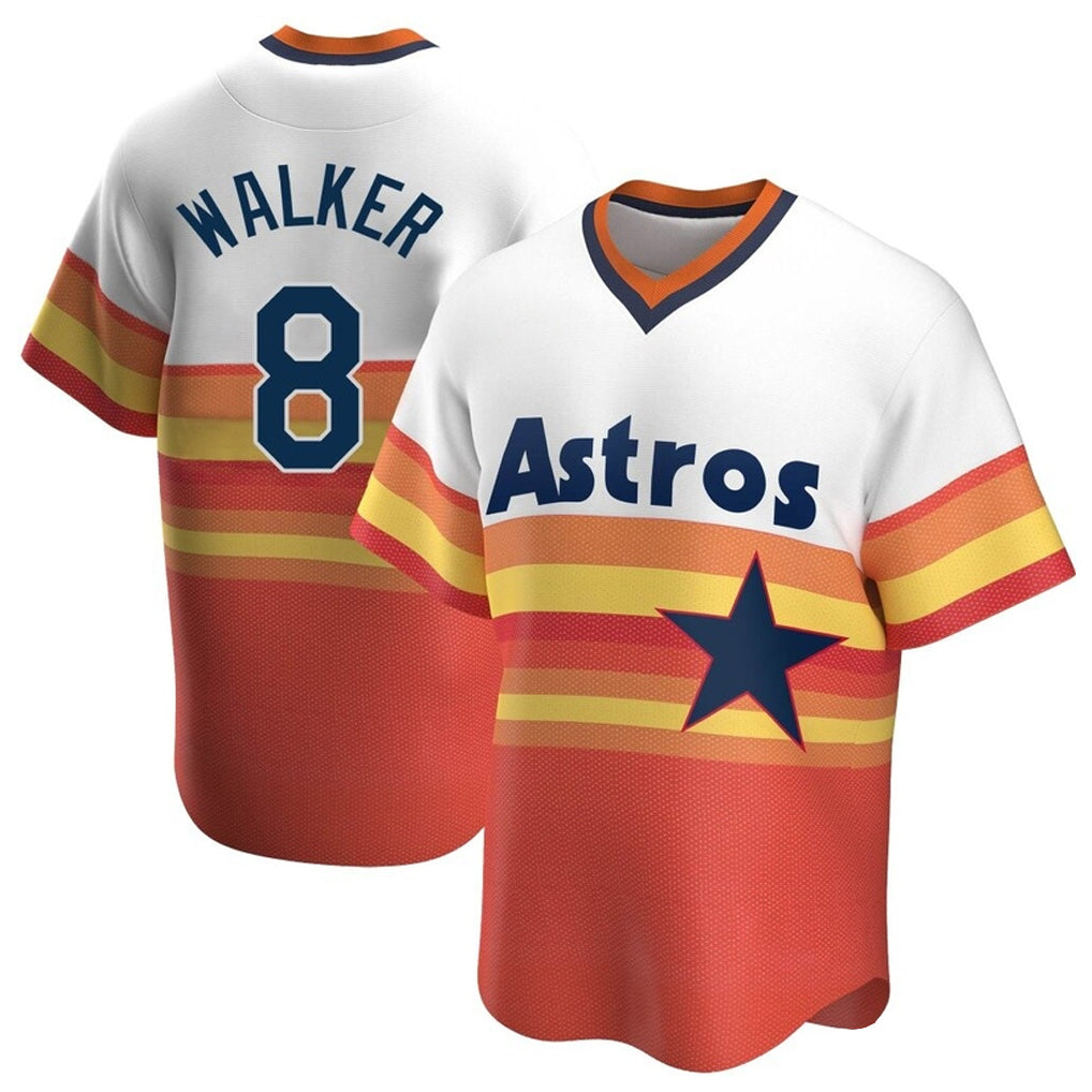 BIPIHUC H.Astros #8 Christian Walker Player Rainbow Cooperstown Collection T-shirt Stitched Jerseys