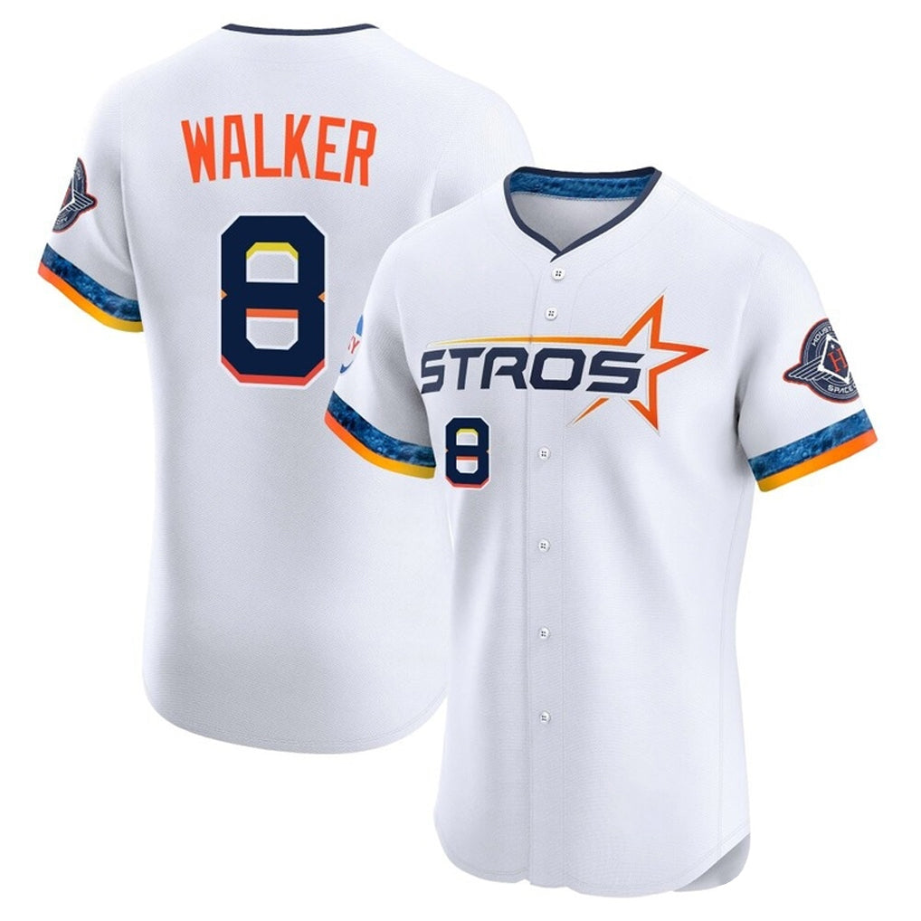 BIPIHUC H.Astros #8 Christian Walker Player White City Connect Limited Elite Home Stitched Jerseys
