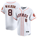 BIPIHUC H.Astros #8 Christian Walker Player White Home Limited Stitched Jerseys