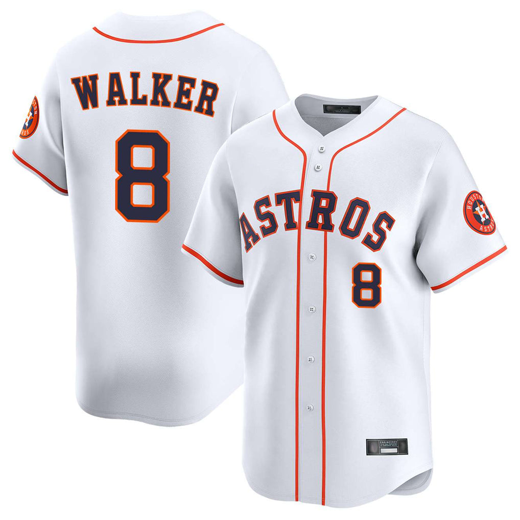 BIPIHUC H.Astros #8 Christian Walker Player White Home Limited Stitched Jerseys