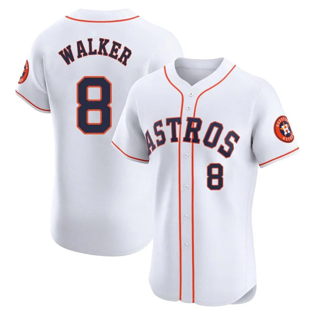 BIPIHUC H.Astros #8 Christian Walker Player White Limited Elite Home Stitched Jerseys