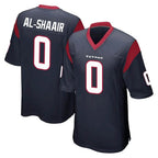 BIPIHUC H.Texans #0 Azeez Al-Shaair Player Navy Home Game Stitched Jerseys